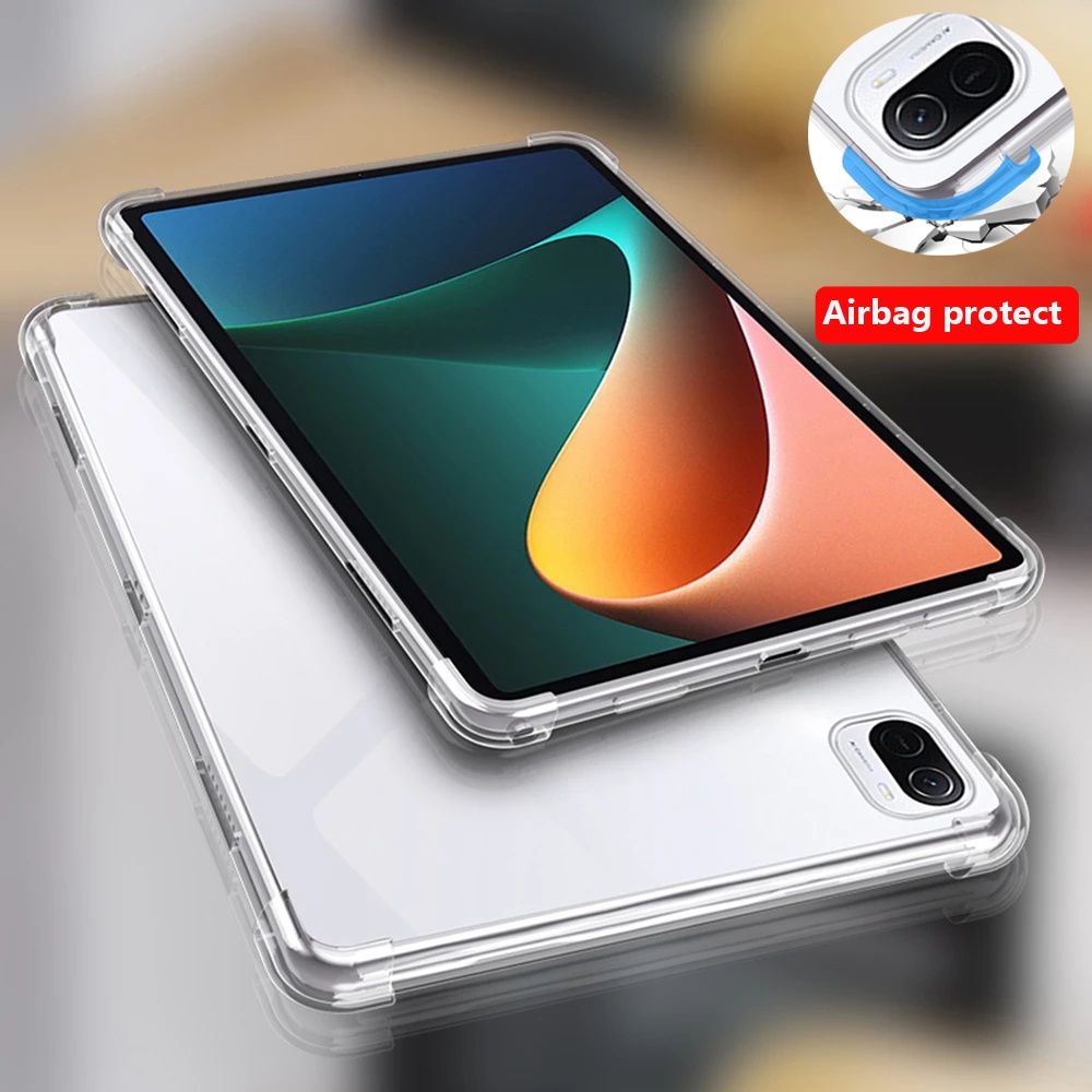 Xiaomi Pad 5 Pro 5g Mipad 5 11 Inch 21 Mi Pad 4 Plus 3 2 1 Case Silicone Shockproof Airbag Case Transparent Soft Tpu Cover Shopee Philippines