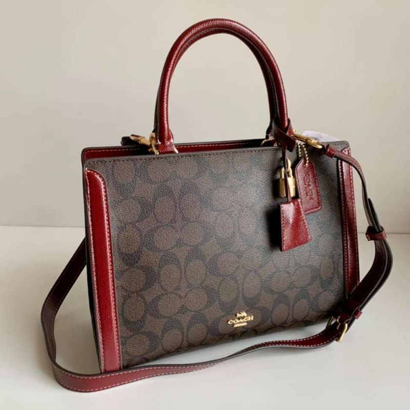 COACH ZOE CARRYALL IN SIGNATURE CANVAS Shopee Philippines