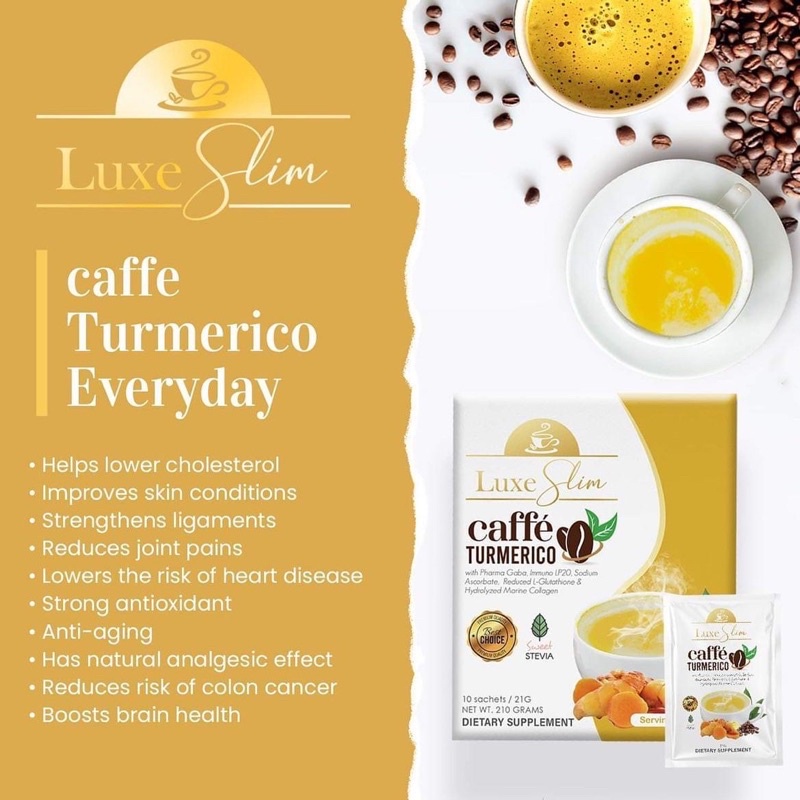 Luxe Slim Turmeric and Machiatto Shopee Philippines