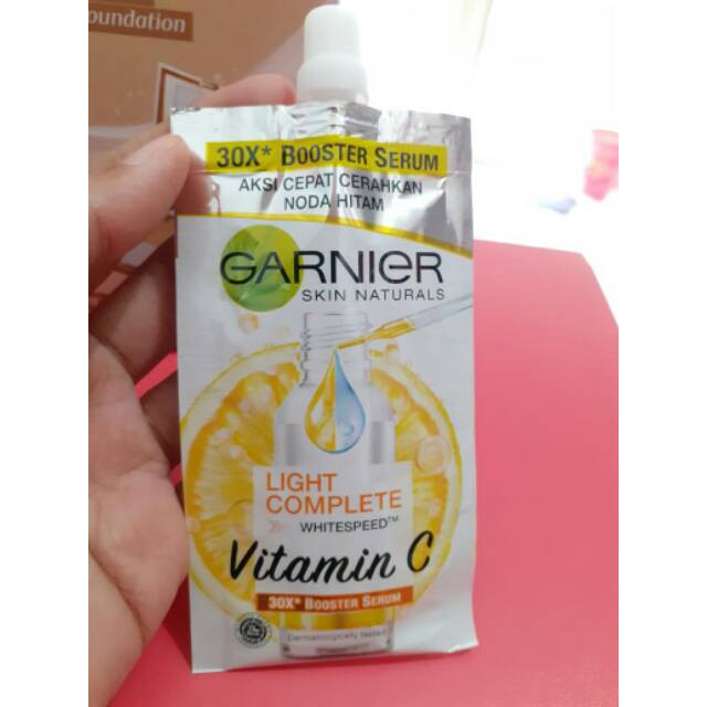 garnier light complete booster serum sachet