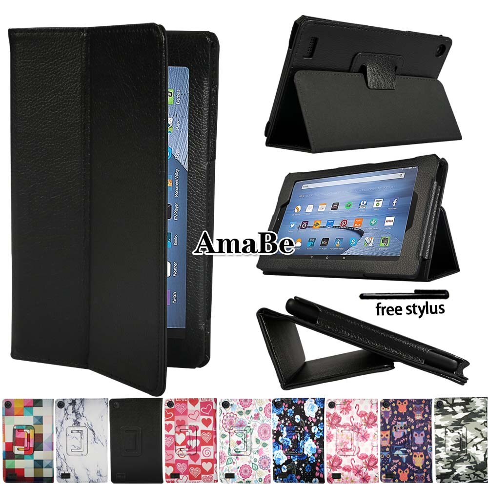 For Amazon Fire 7 5th Gen 7th Gen 9th Gen Leather Stand Cover Case Fire 7 7 Inch Tablet Case Protect Shopee Philippines