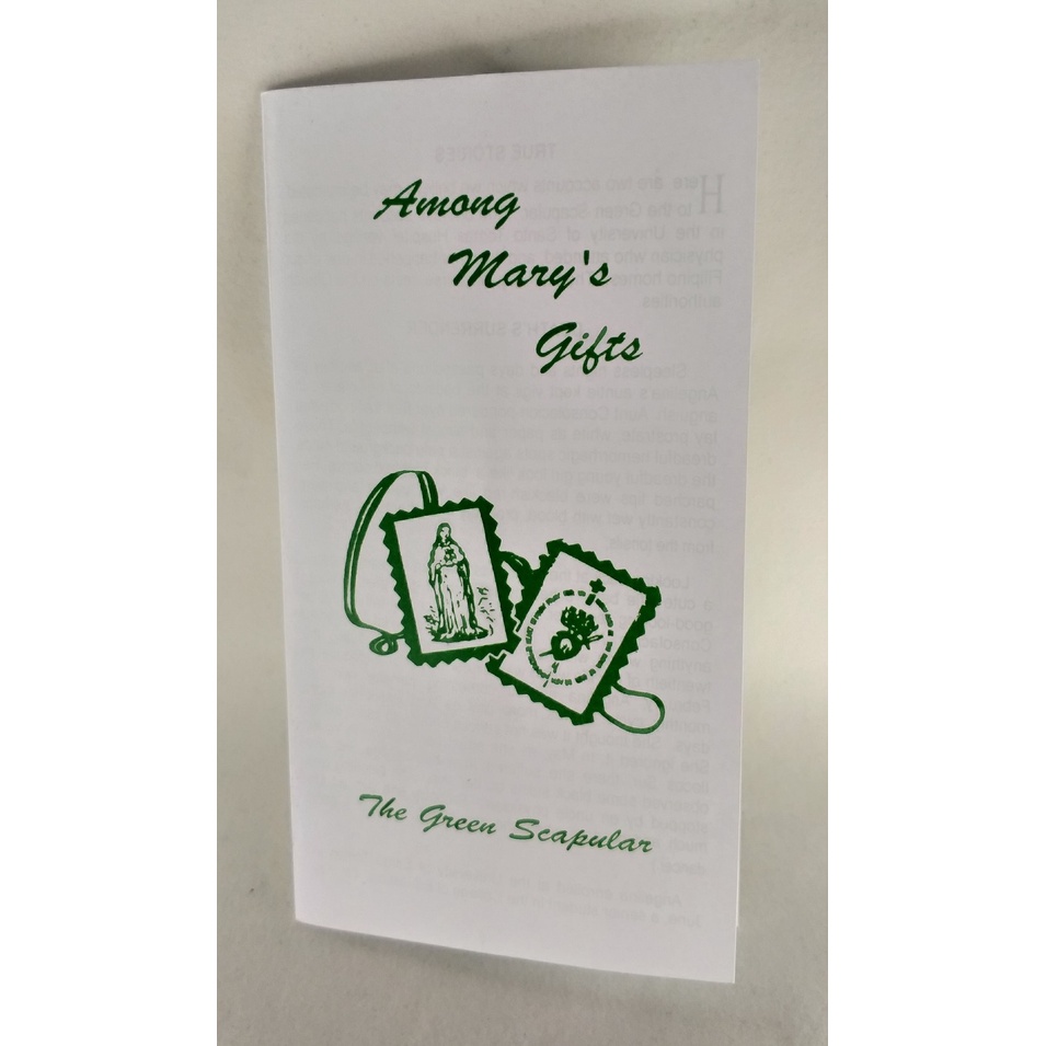 Green Scapular with Prayer Guide (Traditional Sacramental)