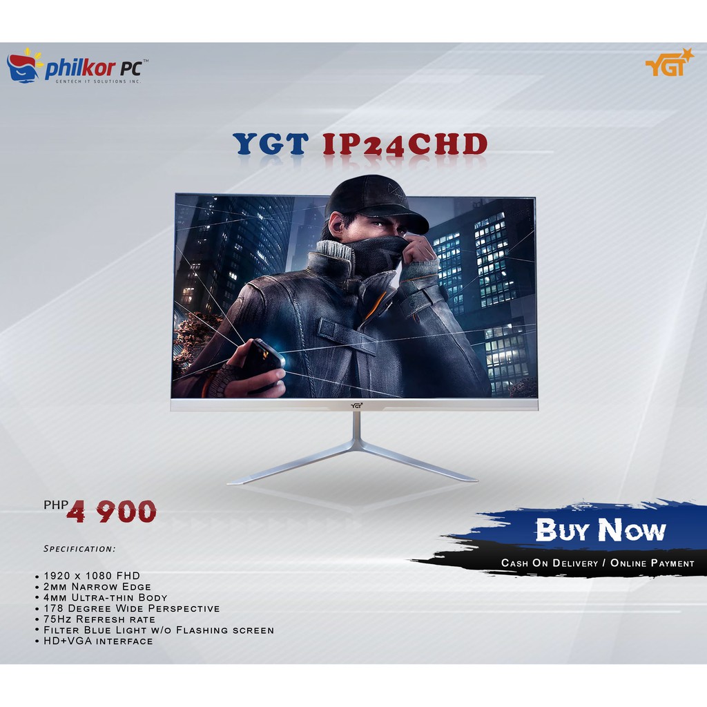 YGT 24" IPS Gaming Monitor 24inches 24 Gaming Monitor Shopee Philippines