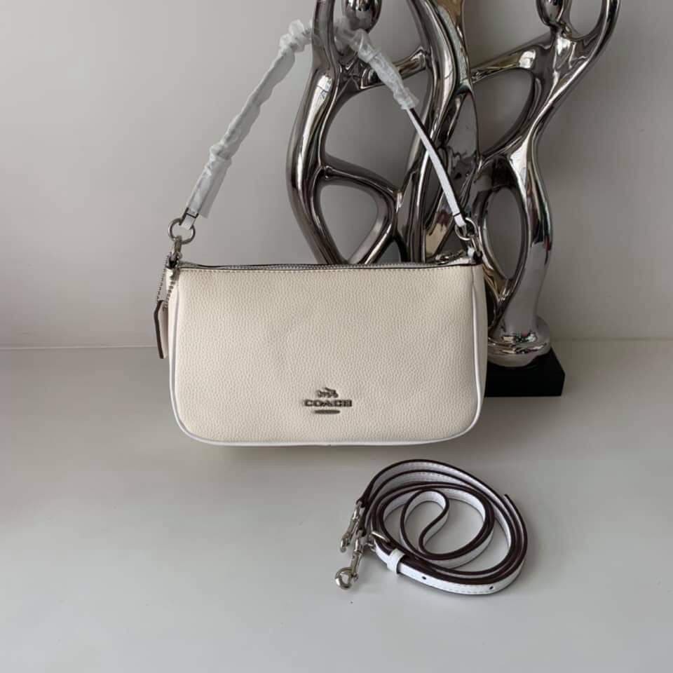 coach sling bag white