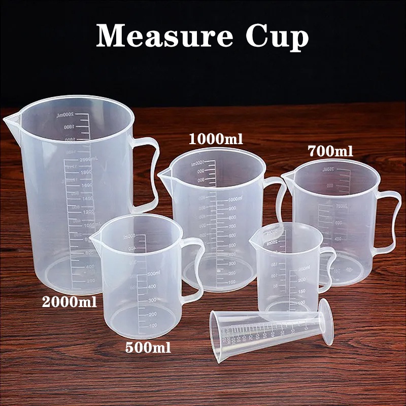 Measure Cup 250m 500ml 1000ml Frosted For Water Tea Measure Milk Tea