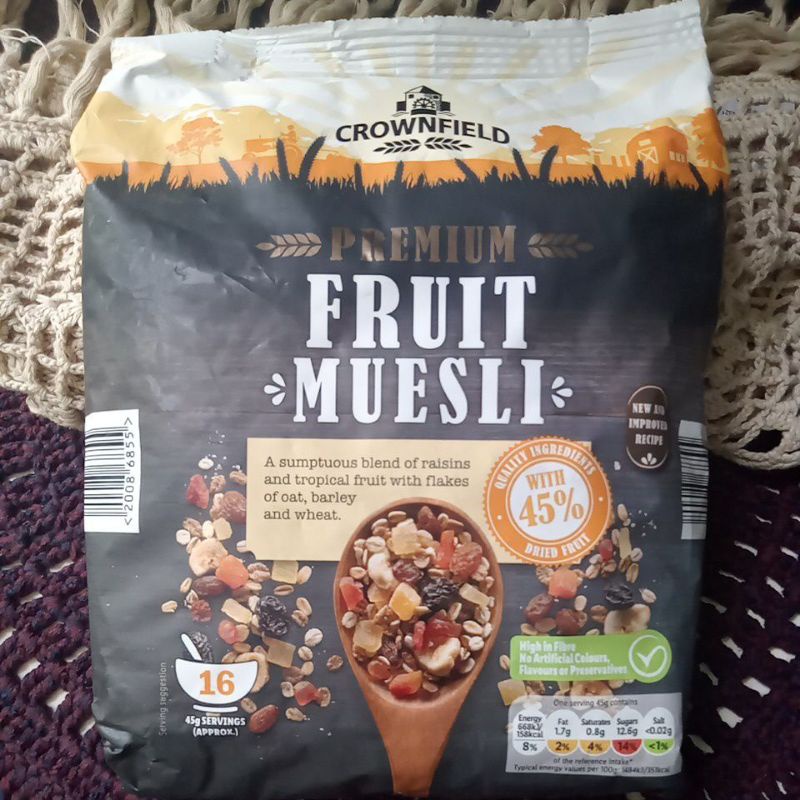 Crownfield's Premium Fruit Muesli (750g) Shopee Philippines