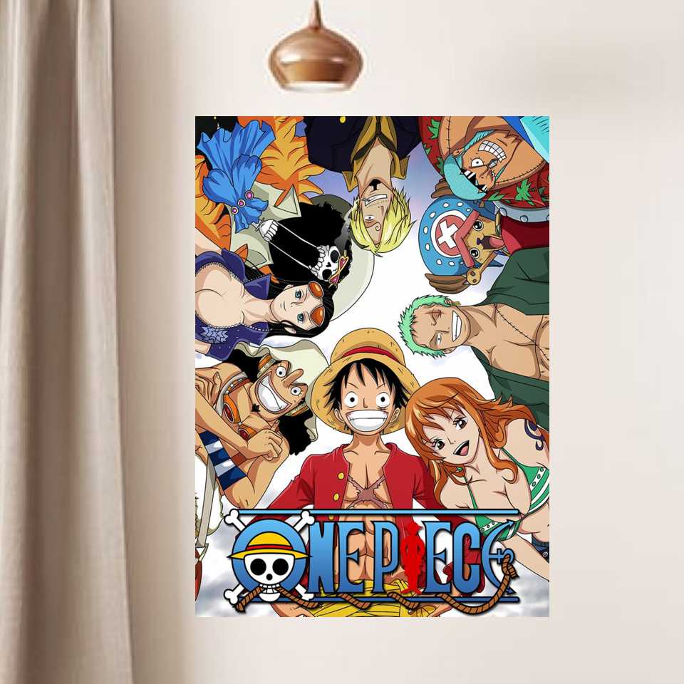 one piece wall decor anime bandai luffy 2d sintra art frame picture