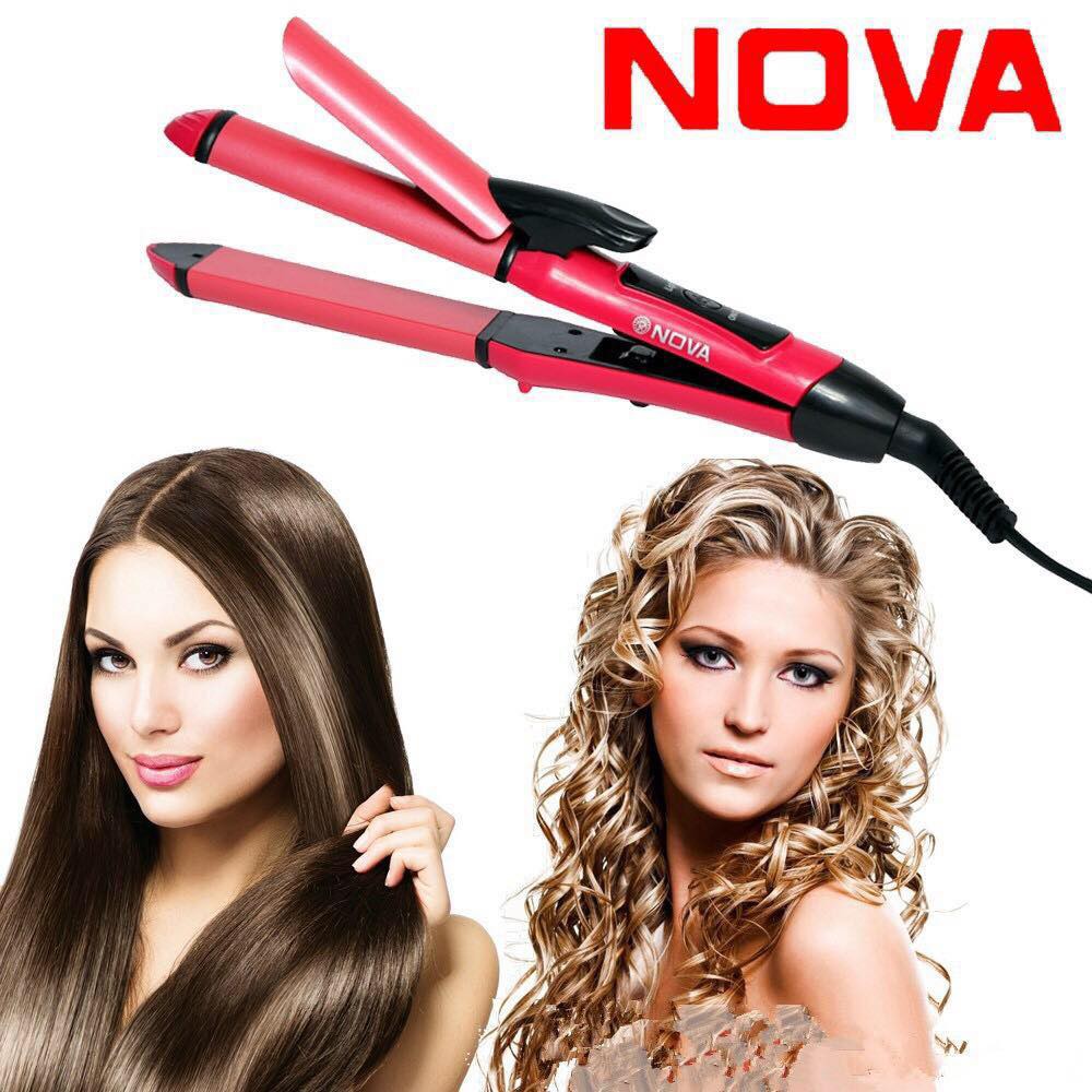 how to use nova 2 in 1 straightener and curler