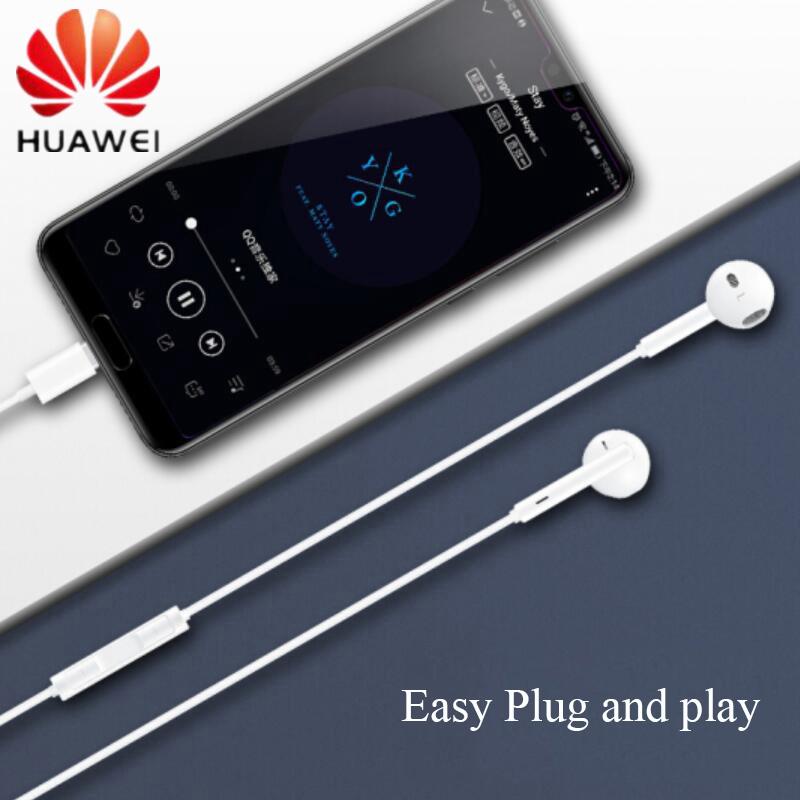 Original Huawei Earphone Usb Type C In Ear Headset For Xiaomi Huawei Mate 20x P20 Pro Type 7511