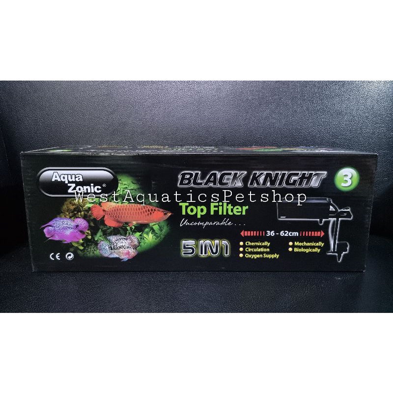 Aqua Zonic Black Knight 3 Top Filter 15w Shopee Philippines