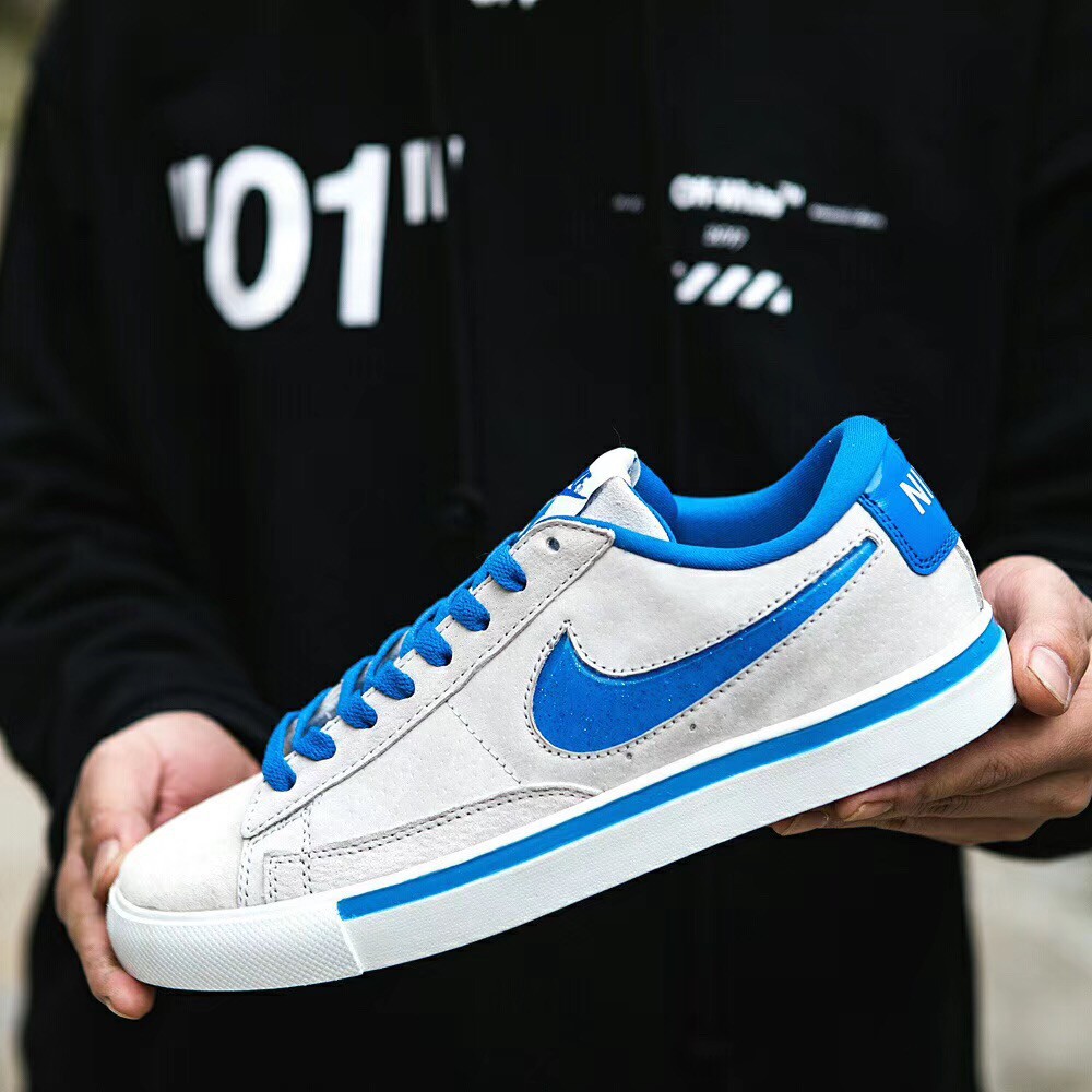 nike blazer low mens blue