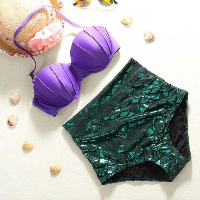 high waisted mermaid swimsuit