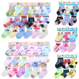6Pairs  Cute Cotton Baby 0-12months newborn Baby Boy&girl Socks