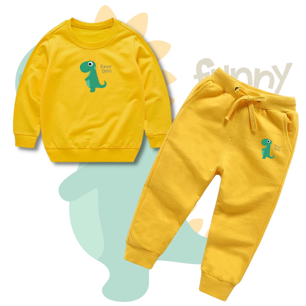 Funny Dino Terno Sweater Jacket For Kids (1-9 Years Old) 