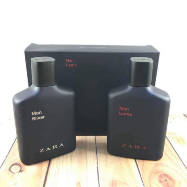 ZARA MAN SILVER \u0026 UOMO 100MLX2 | Shopee 