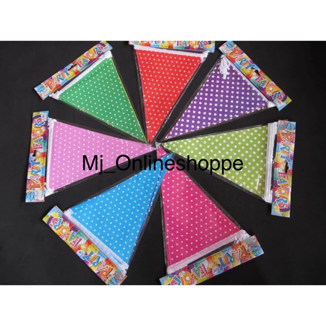 Polka Dotted Banderitas Partyneeds Shopee Philippines