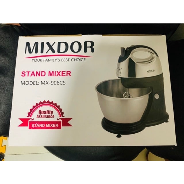 COD Large Mixdor heavy duty Stand Mixer Stainless bowl 5 Speed/600Watts Shopee Philippines