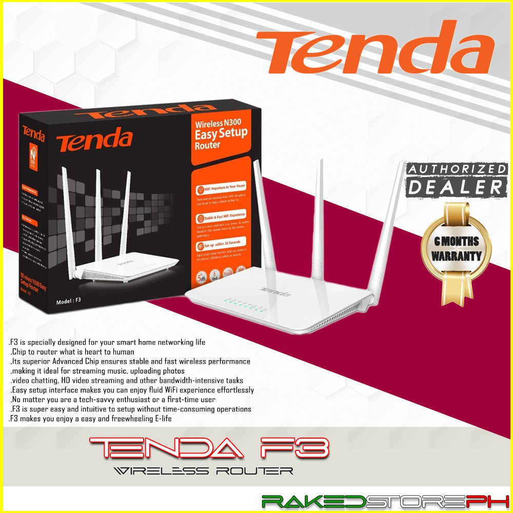 Tenda F3 300Mbps Wireless Router English Manual Shopee Philippines