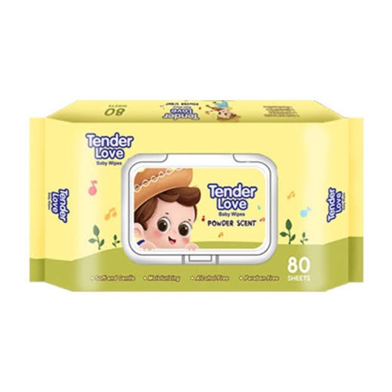 Tender Love Baby Wipes Powder Scent 80 Sheets Shopee Philippines