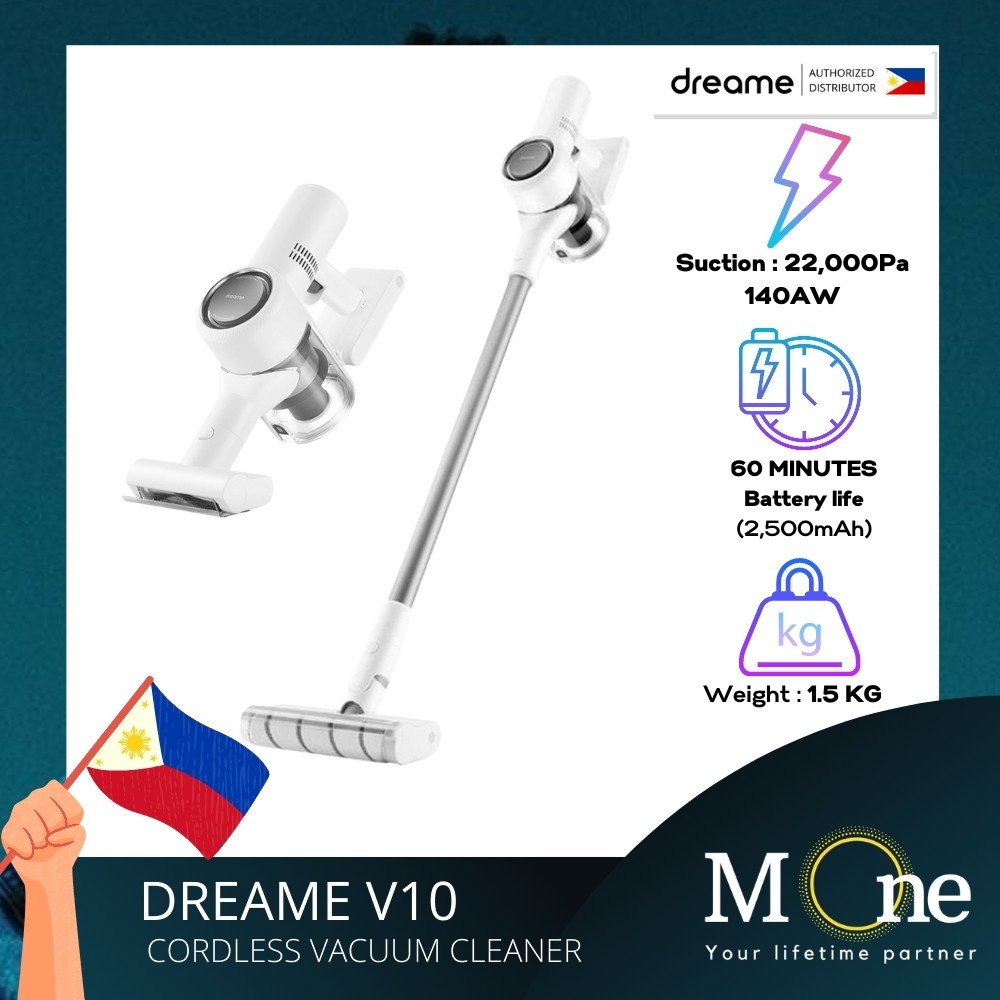 Dreame V10 Cordless Stick Vacuum Cleaner 22000Pa Suction 60 Minutes Run Time Global Version M