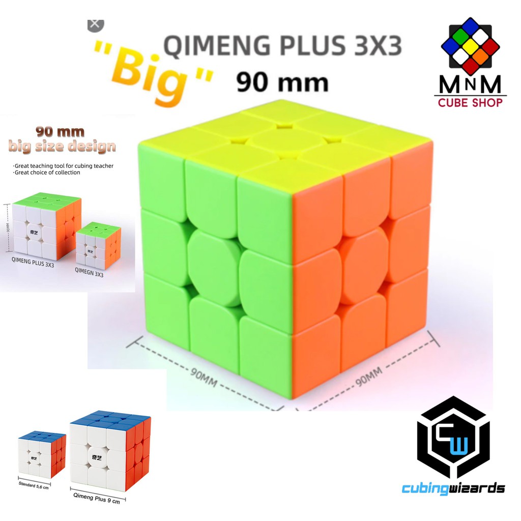 The QiYi QiMeng Plus (90mm) 3x3 Puzzle Cube | Shopee Philippines