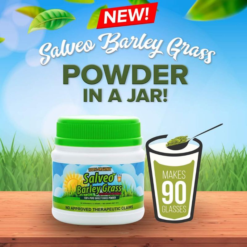 Salveo Barley Grass Powder 180g JAR Shopee Philippines
