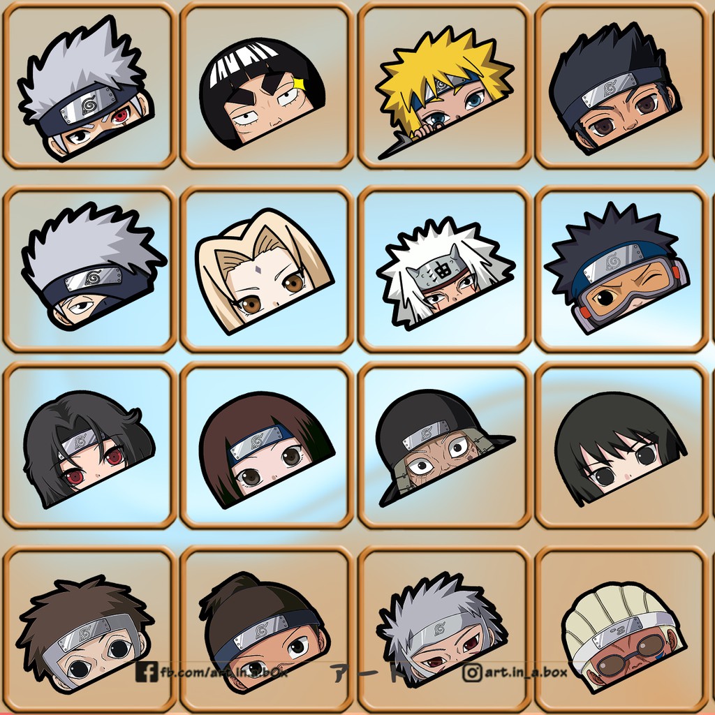 naruto characters part2 peekers shopee philippines
