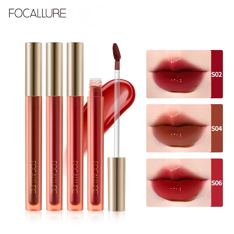 FOCALLURE New Water Gloss Lip Tint Nonsticky Lock Color Longlasting