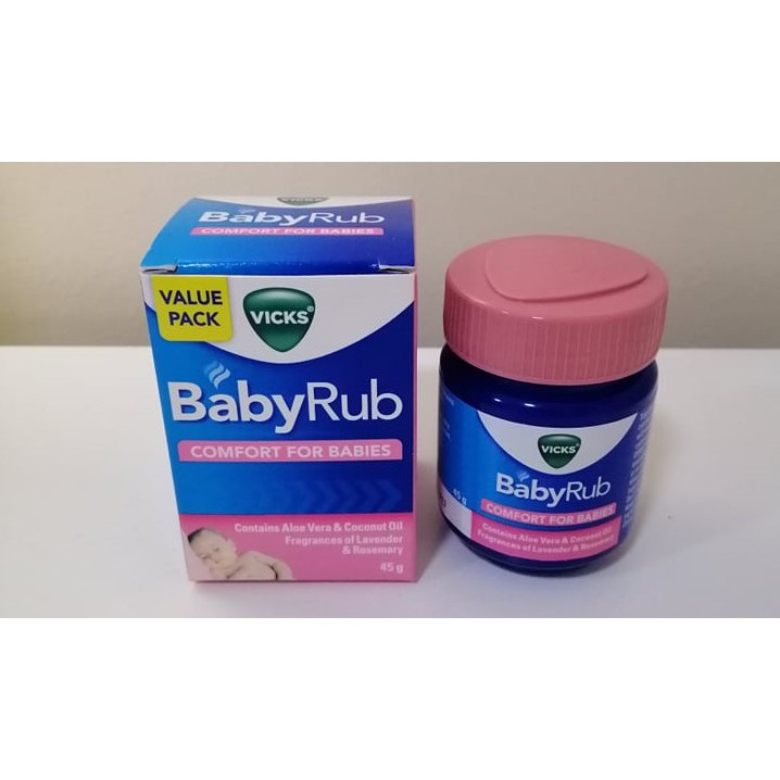 Vicks Baby Rub Value Pack 45g Shopee Philippines