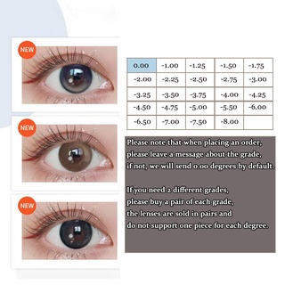 50 Models Graded Colored Fashion Contact Lenses Power 0-8 Degrees #2