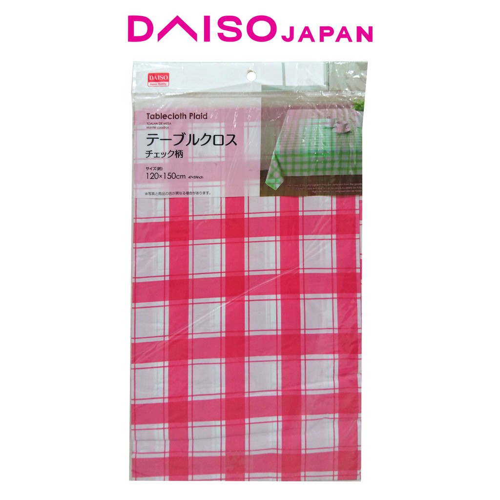 Daiso Plaid Table Cloth Shopee Philippines