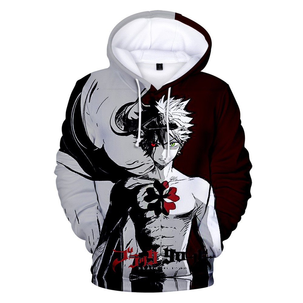 black bulls hoodie black clover