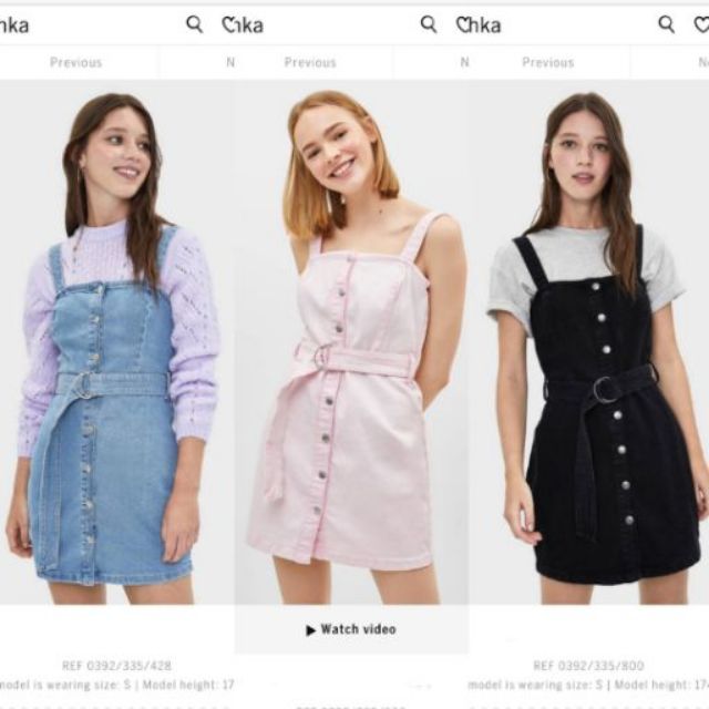 bershka pinafore dress