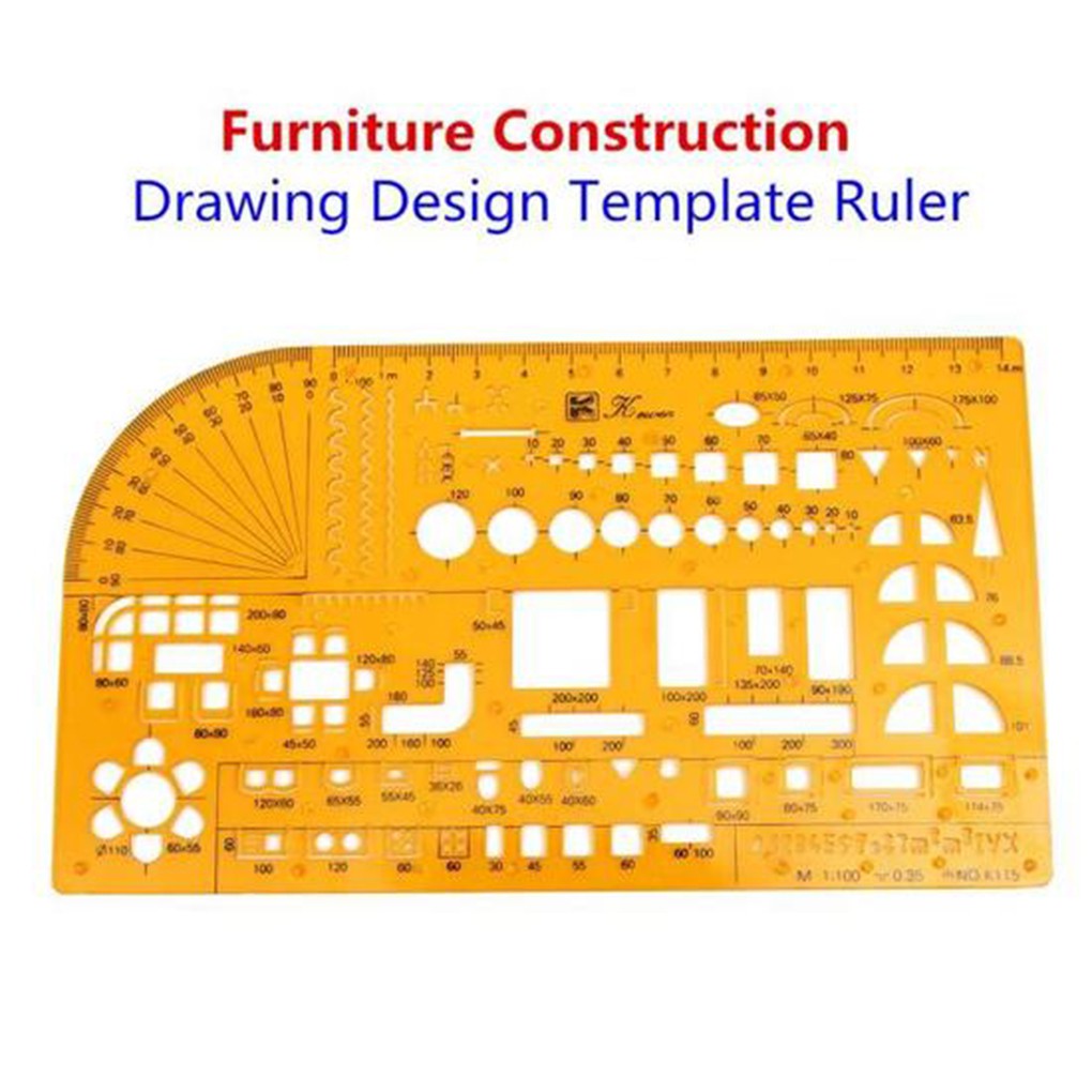 Model Ruler Scale No 4355 Building Furniture Drawing Template Shopee Philippines