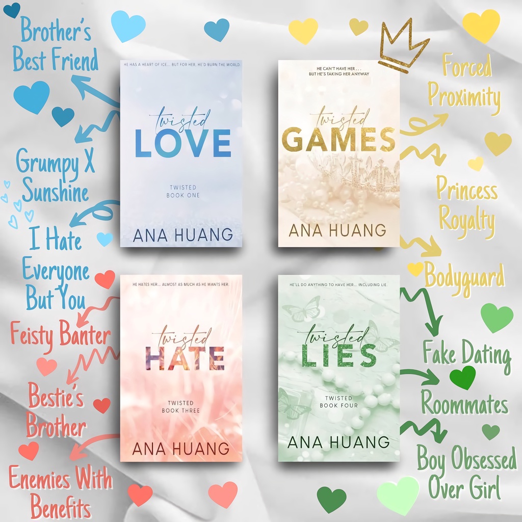 Eng Twisted Books Series 1 4 By Ana Huang Twisted Love Twisted Hate 