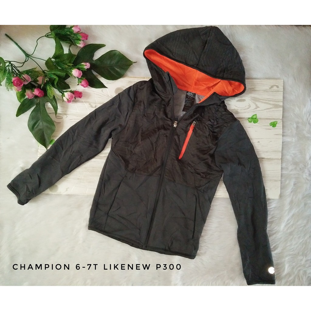 champion drifit hoodie 6-7y/o | Shopee 