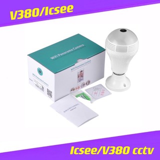 Ak Light Camera 360°Panoramic Wireless IP Camera Bulb CCTV WIFI Home Security Camera cctv V380 icsee