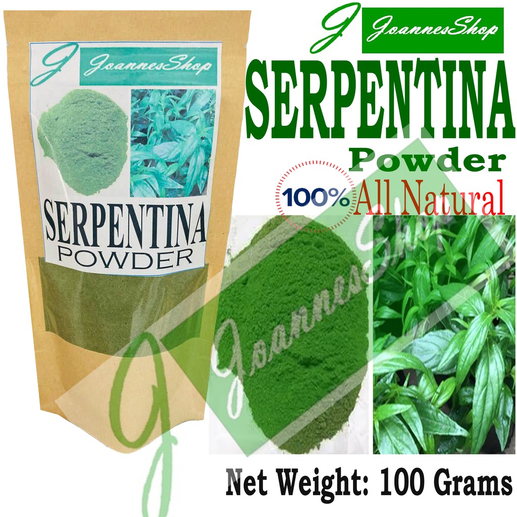 Serpentina powder (KING OF BITTER HERBS) 100gram pack Shopee Philippines