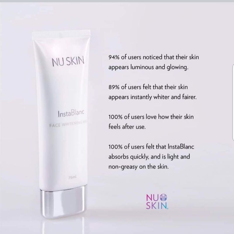 InstaBlanc Face Whitening Milk (by Nu Skin Guranteed Original) Shopee