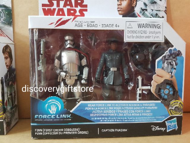 Star Wars Force Link Finn First Order Disguise & Captain Phasma Disney Hasbro for sale online 