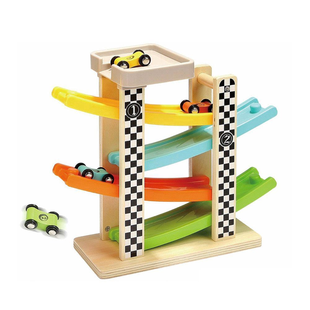 cars wooden race track