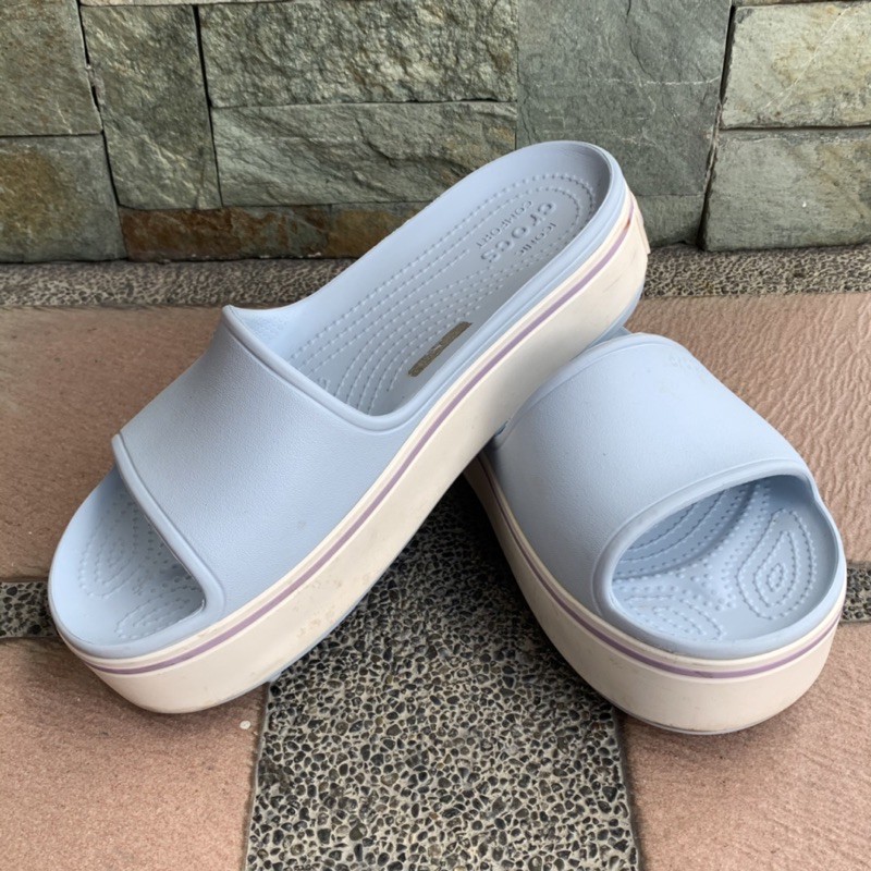 crocs platform slide