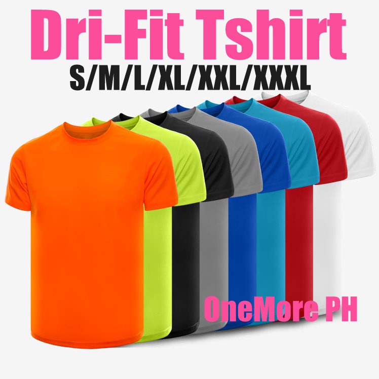 Dri-Fit Tshirt Quick Dry Climalite Breathable Plain Tshirts Sports ...