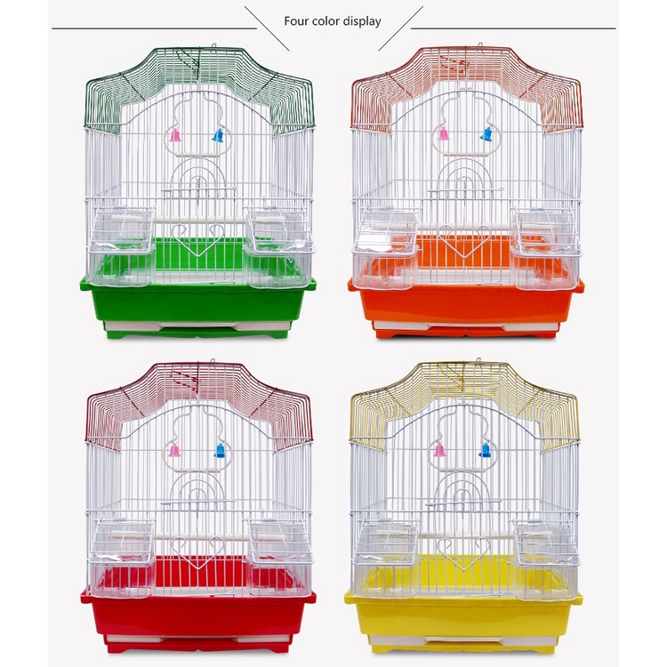 Bird Cage Small Round Bird Cage Complete Set With Feeder J14070001 201