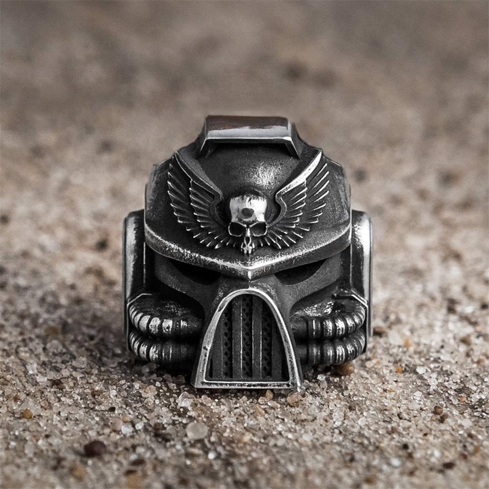 Ring For Men Skull Star Wars Rock Punk Biker Stainless Steel Gothic Style 