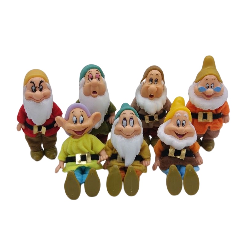 7pcs Disney Snow White and the Seven Dwarfs Action Figure Toys 15cm ...