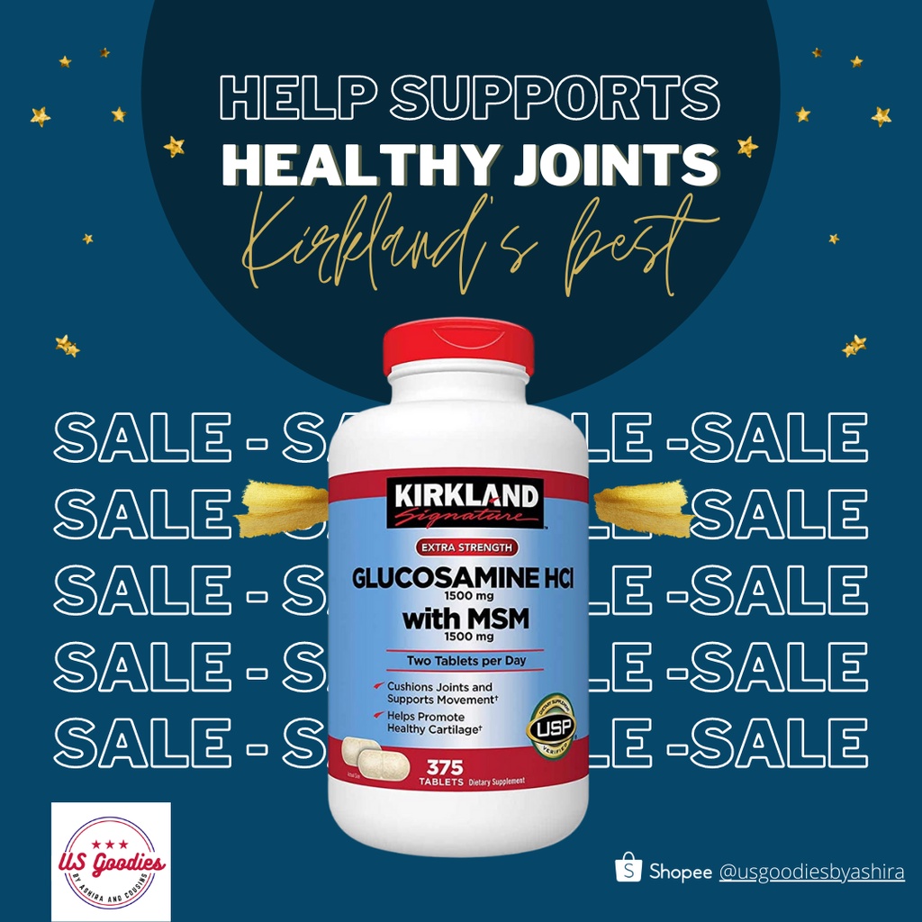 Kirkland Signature Extra Strength Glucosamine HCI 1500mg, With MSM 1500