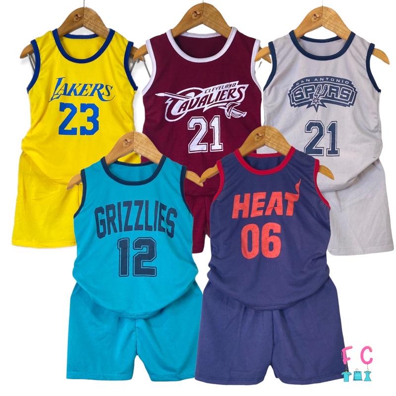 NBA JERSEY TERNO FOR KIDS INFANT-18MONTHS | Shopee Philippines