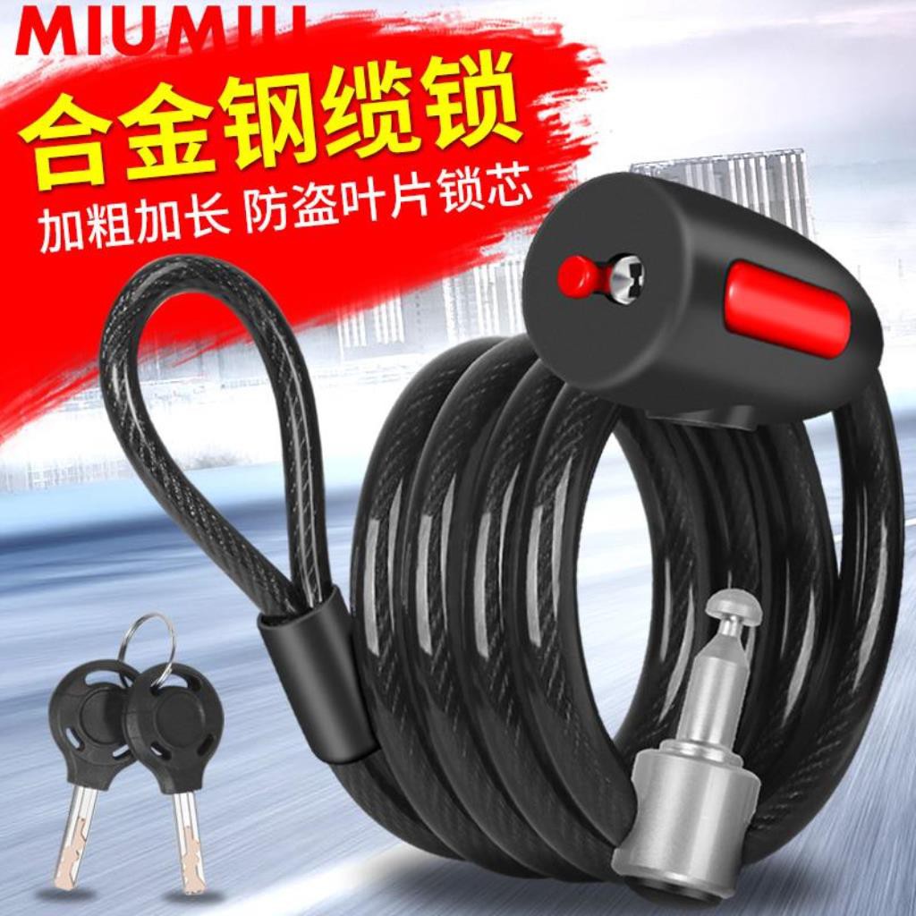 bike lock extension cable