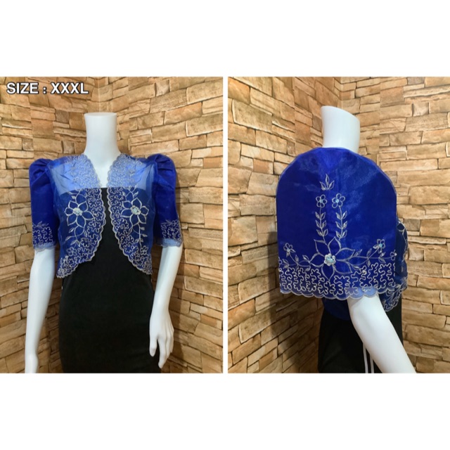 black modern filipiniana